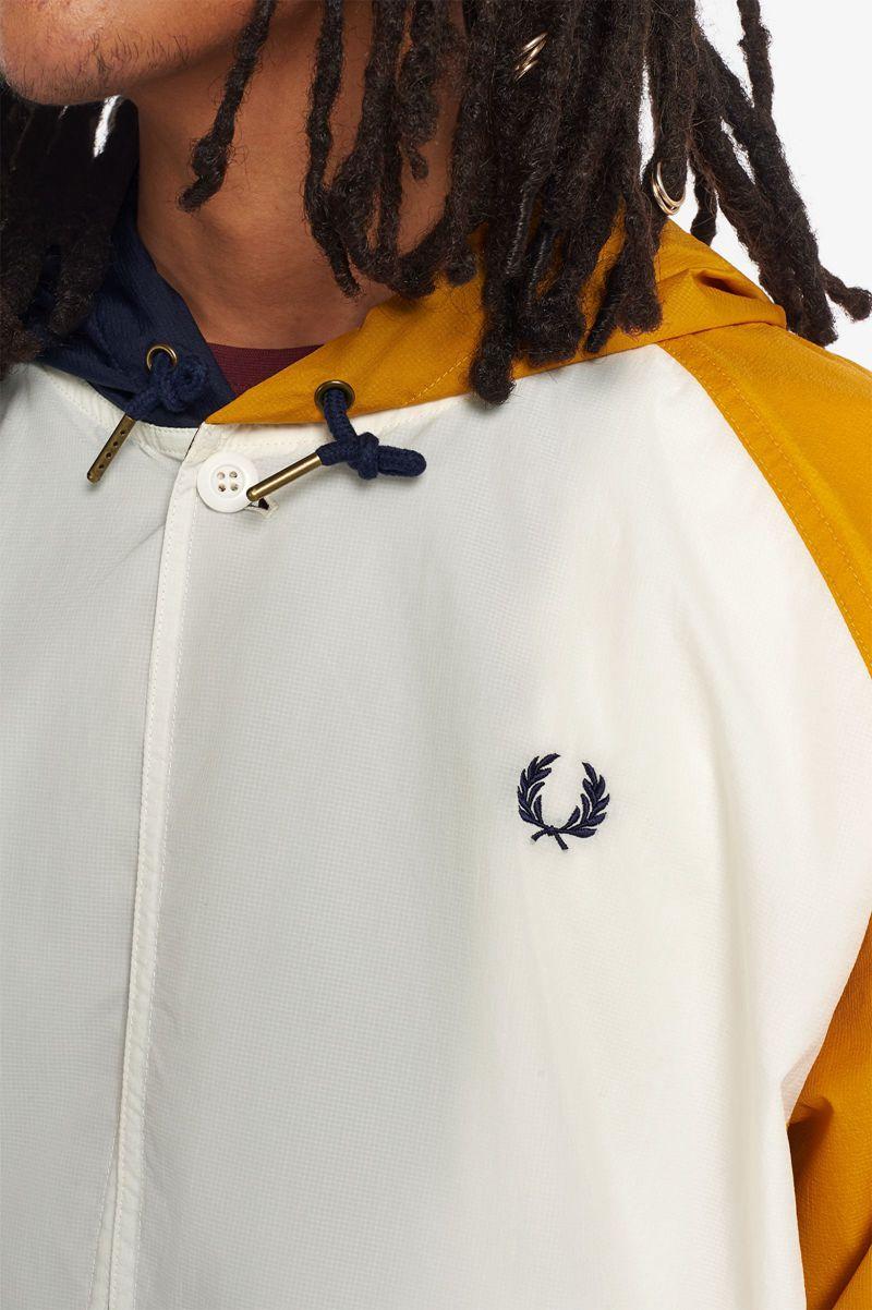 White Fred Perry Ripstop Windbreaker Men's Jackets | PH 1238MQZA